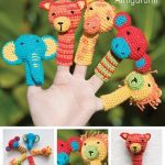 DMC Safari Animal Finger puppets crochet pattern