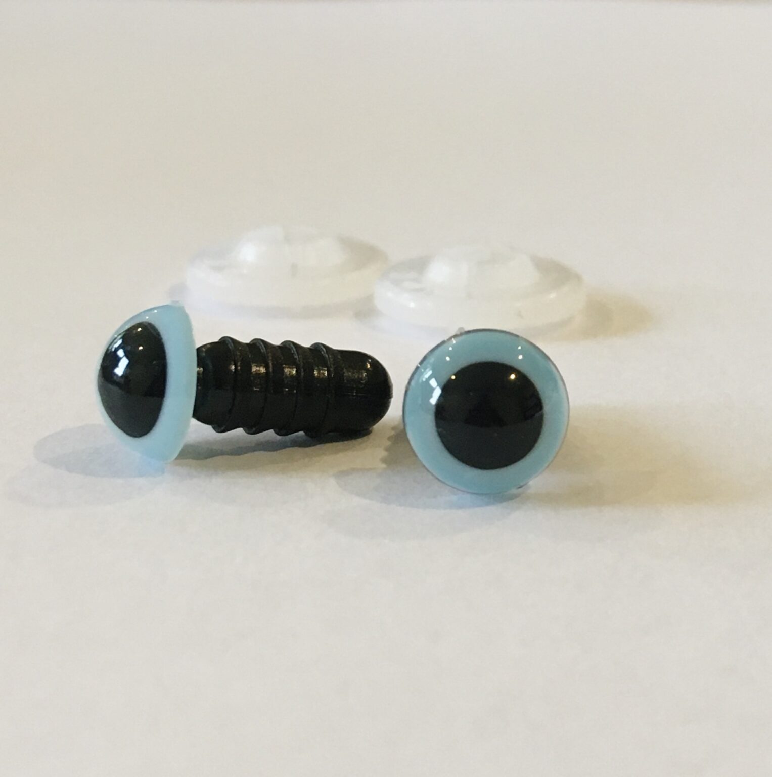 Safety Eyes for Toys - Light Blue Crystal Plastic 6mm - 12mm EN71-3 ...