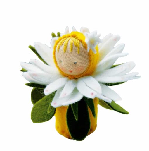 De Witte Engel Daisy Doll Kit with all materials to make a 7cm table doll