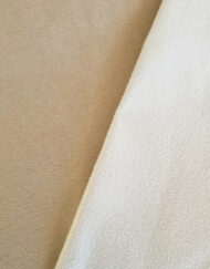 2 off-cuts of Faux Suede fabric in Soft White and Beige