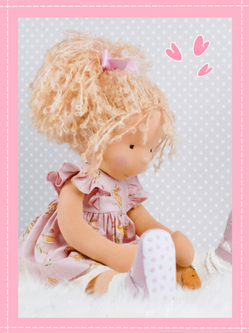 Polly Dolly Doo Dah Waldorf Doll Sitting Down