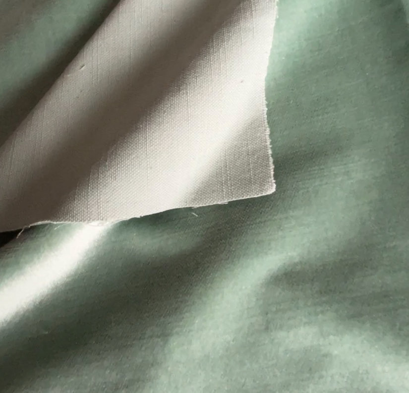 Peppermint Green Mohair Viscose Fabric