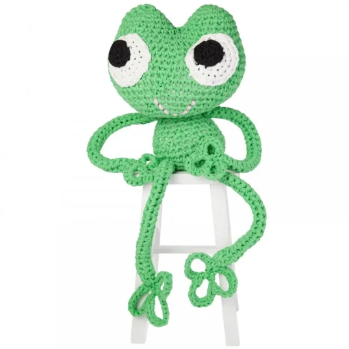 Frog Maxigurumi crochet kit to create adorable child's toy frog